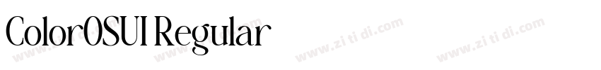 ColorOSUI Regular字体转换 ColorOSUI Regular字体转换